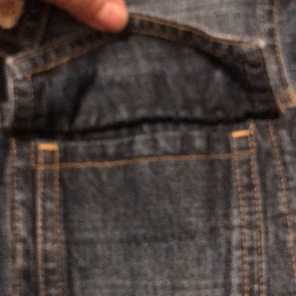 Vintage barn jean jacket macrame bead trim silver heart buttons 3/4 sleeve EUC - Picture 10 of 11